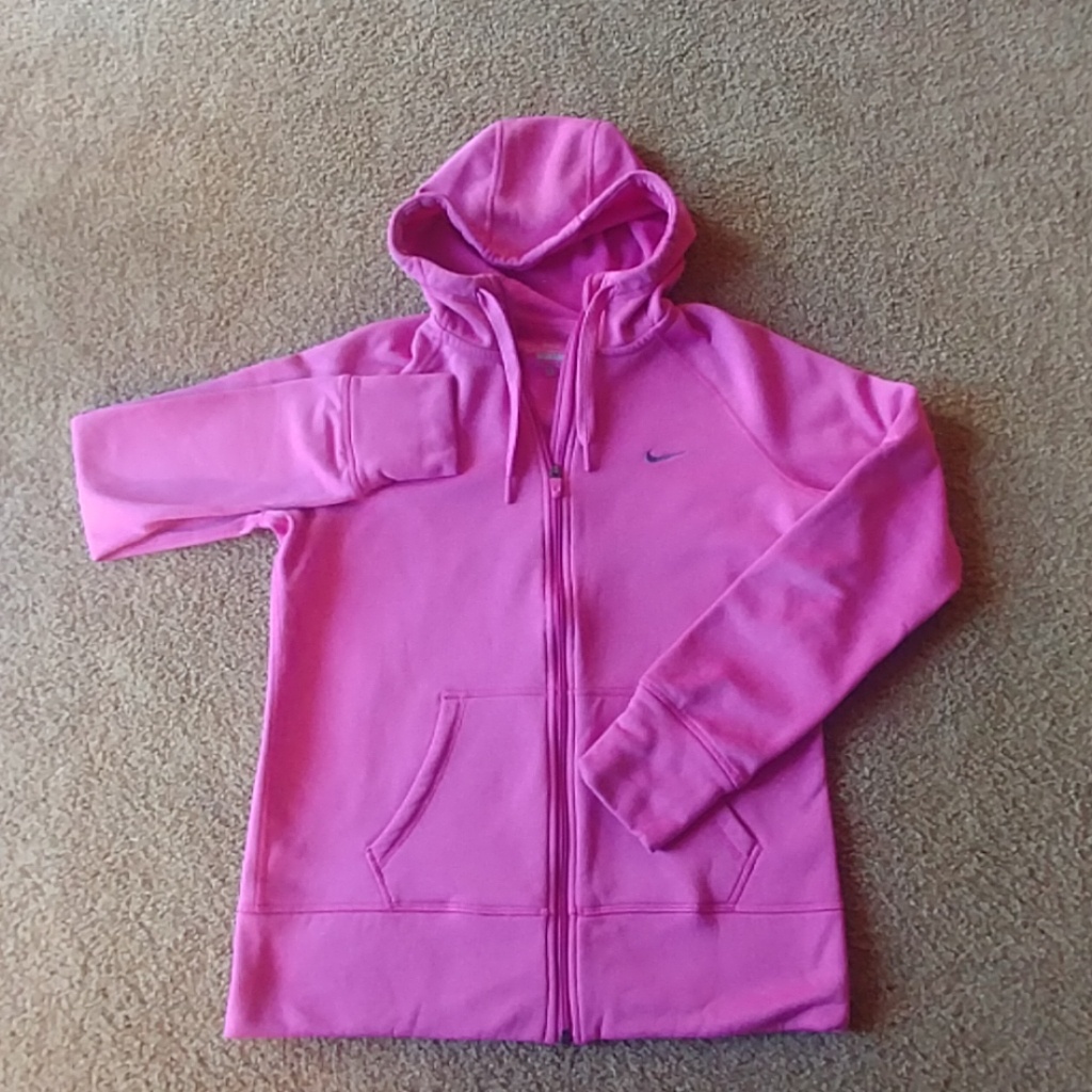 Nike Women's Pink Full-Zip Hoodie